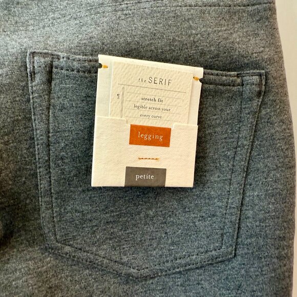 Anthropologie | Pilcro Serif Ponte Leggings in Heather Gray - Picture 8 of 11